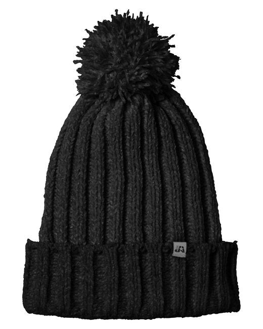 J America 5008JA Cushy Knit Hat Doba OS BLACK